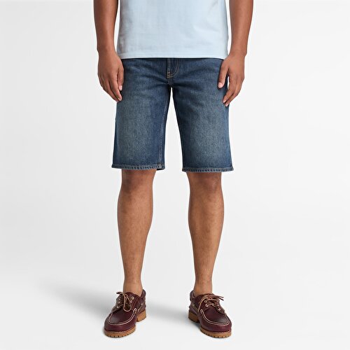 Erkek Mavi Denim Şort