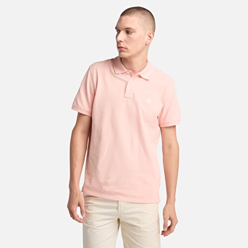 Erkek Açık Pembe Millers River Pique Polo Yaka Tişört
