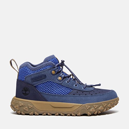 Çocuk Koyu Mavi GreenStride™ Motion 6 Esnek Bağcıklı Spor Ayakkabı