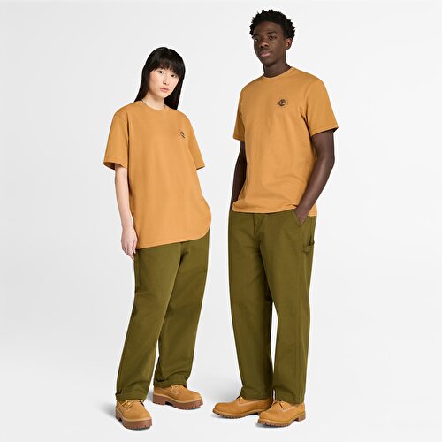 Unisex Koyu Yeşil Yıkanmış Duck Kanvas Carpenter Pantolon