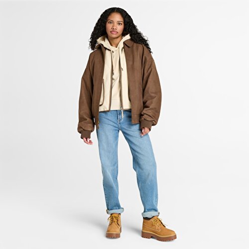 Kadın Bej Uzun Tüylü Polar Yelek