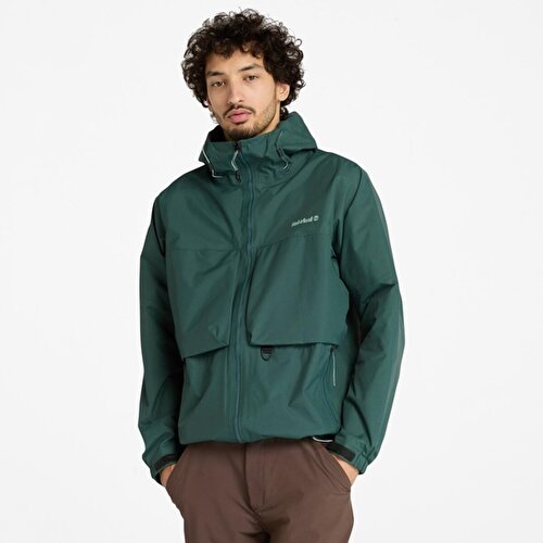 Erkek Koyu Yeşil Jenness Mobi Flex Tech 2L Su Geçirmez Mont