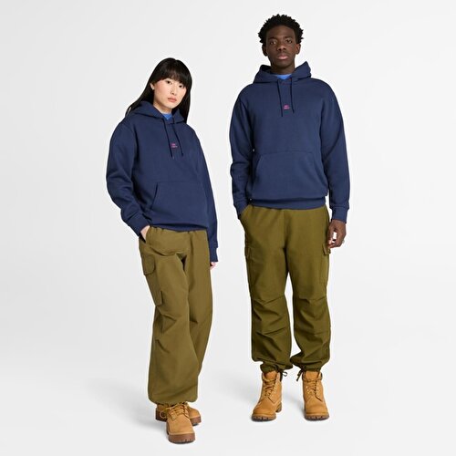 Unisex Koyu Mavi Field Boot Kapüşonlu