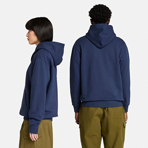 Unisex Koyu Mavi Field Boot Kapüşonlu