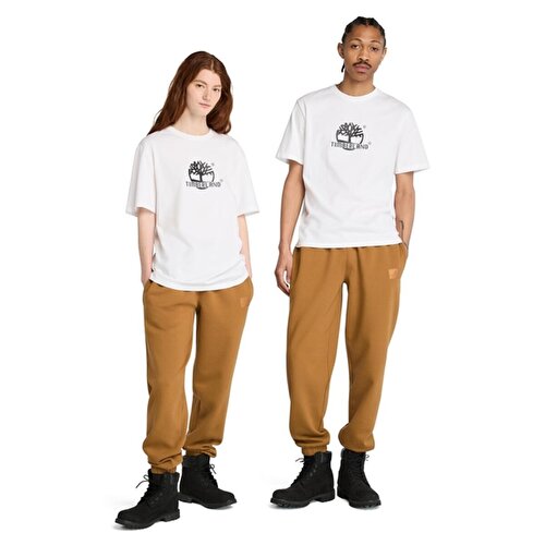 Erkek Beyaz Field Boot Kısa Kollu Tişört