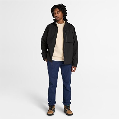 Erkek Bej Bisiklet Yaka Patch Ağaç Logolu Tişört