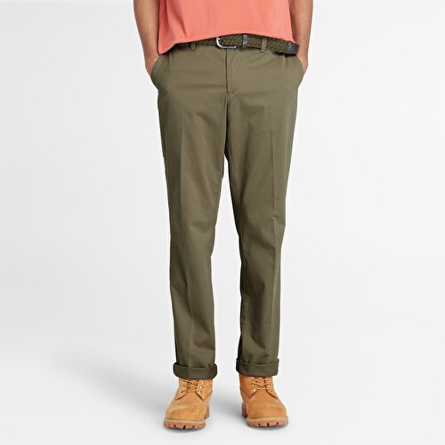 Erkek Squam Lake Twill Yeşil Chino Pantolon