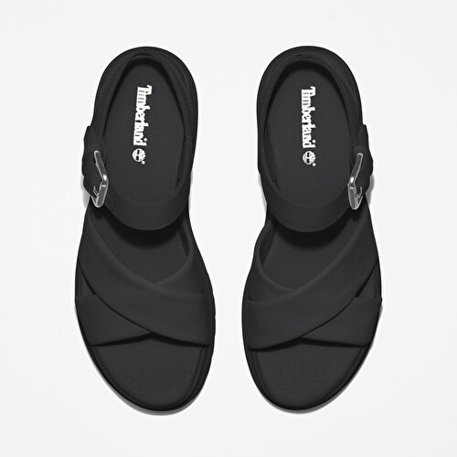 London Vibe Siyah Kadın Sandaleti