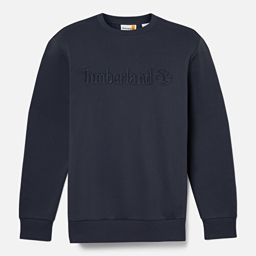Erkek Hampthon Bisiklet Yaka Lacivert Sweatshirt