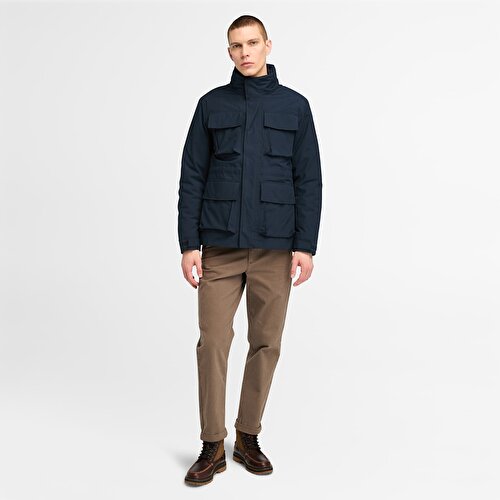 Erkek Koyu Mavi Abington Su Geçirmez 3'ü 1 Arada Mont