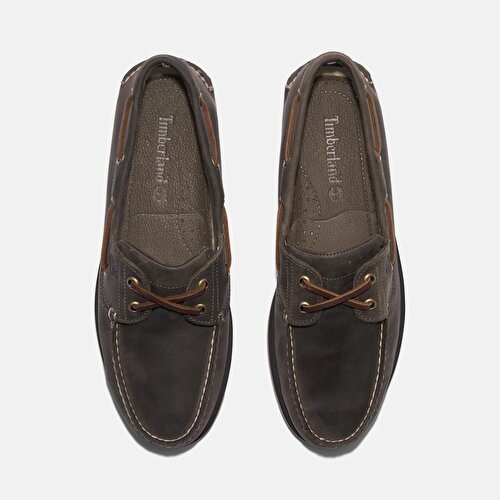 Erkek Klasik Deri Gri Tekne Ayakkabısı