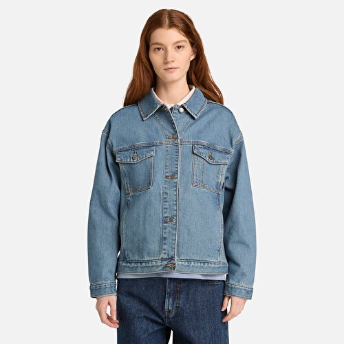 Kadın Mavi Archive Denim Ceket