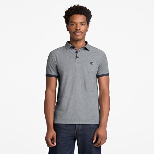 Erkek Koyu Mavi Baboosic Brook Oxford Kısa Kollu Polo