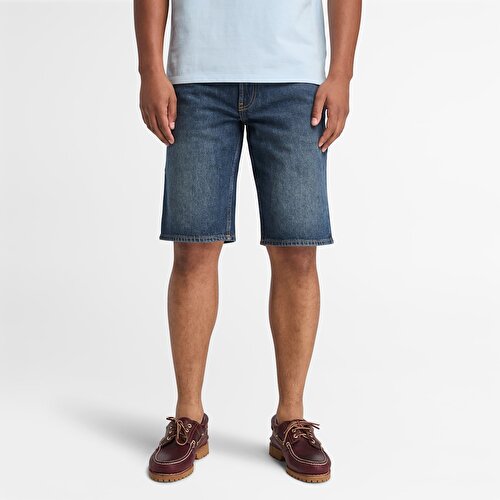 Erkek Mavi Denim Şort