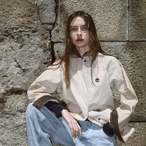 Kadın Bej Wenham Su Geçirmez Barn Ceket