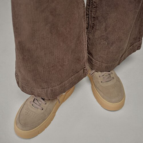 Kadın Gri Laurel Court Bağcıklı Spor Ayakkabı