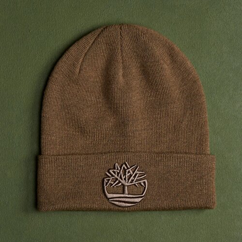 Kahverengi 3D İşlemeli Bere