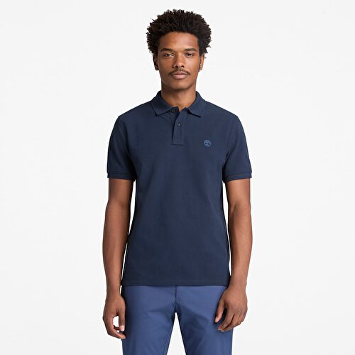 Erkek Millers River Pique Lacivert Polo Yaka Tişört