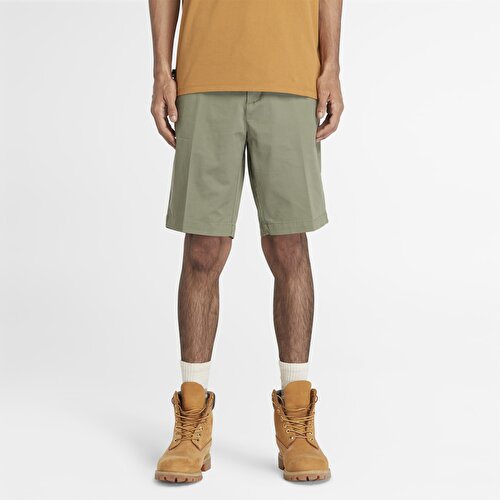 Erkek Yeşil Claremont Twill Slim Chino Şort