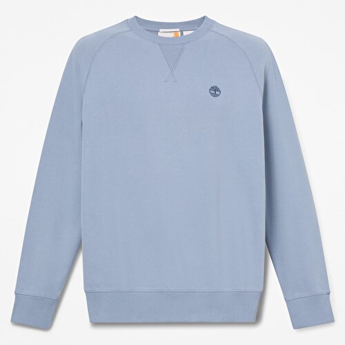 Erkek Exeter River Mavi Bisiklet Yaka Sweatshirt