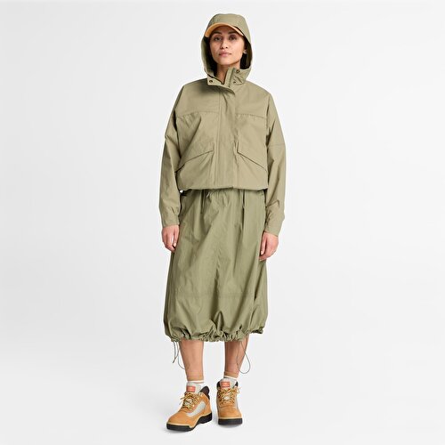 Kadın Dayanıklı Kahverengi Su İtici Mont