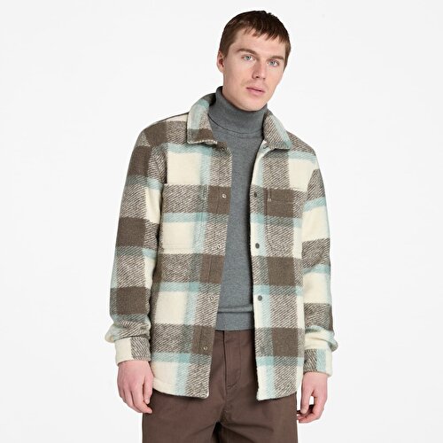 Erkek  Wool Blend Shacket Mont