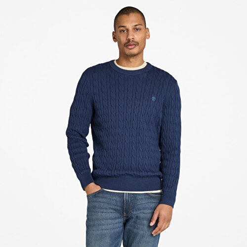 Erkek  Wıllıams Rıver Cable Crewneck Kazak