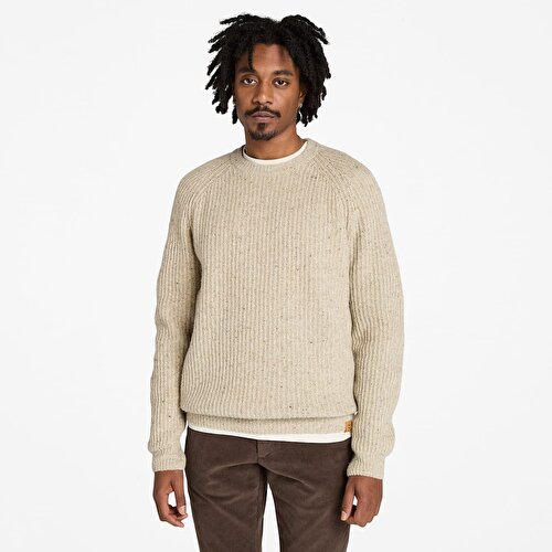 Erkek  Chunky Yarn Crewneck Kazak
