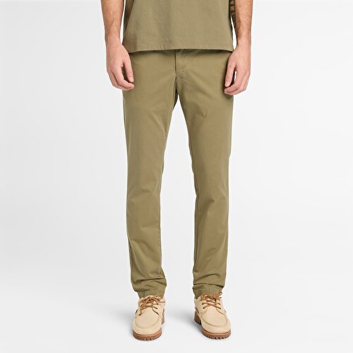 Erkek Yeşil Claremont Twill Slim Chino Pantolon