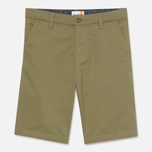 Erkek Yeşil Claremont Twill Slim Chino Şort