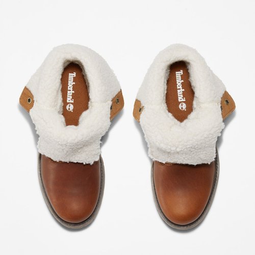 Kadın Koyu Kahverengi Timberland® Sıcak Tutan Astarlı Su Geçirmez Roll-Top Bot