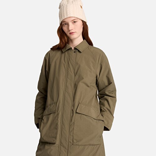 Water Repellent Insulated Long Mac