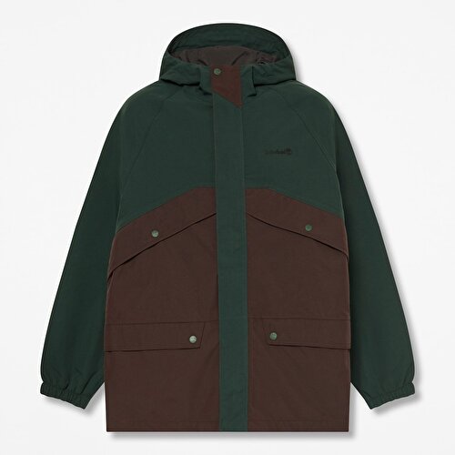 Erkek Koyu Yeşil/Koyu Kahverengi Weatherline Archive Inspired Parka