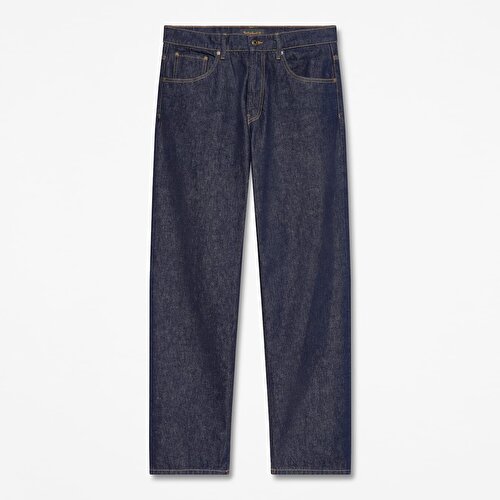 Erkek Koyu Mavi Dar Kesim Denim Pantolon