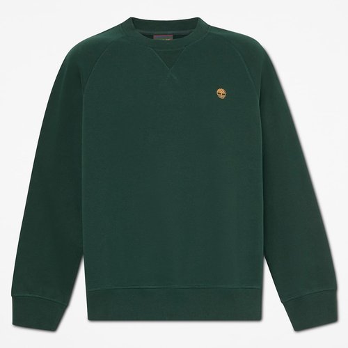 Erkek Koyu Yeşil Exeter River Bisiklet Yaka Sweatshirt
