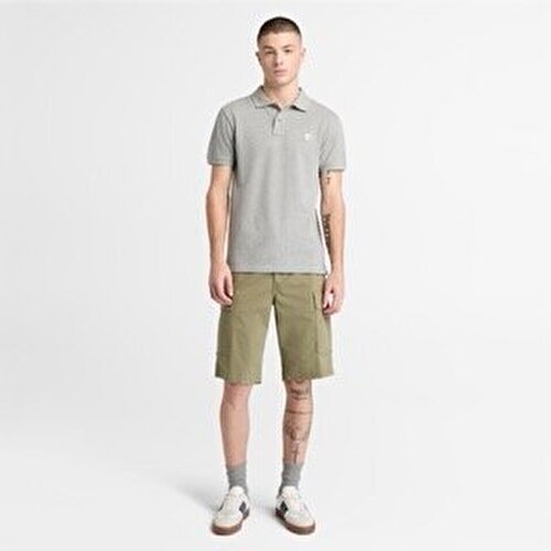 Erkek Yeşil Brookline Twill Kargo Şort