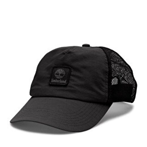 Erkek Siyah Yumuşak Dokulu Trucker Şapka