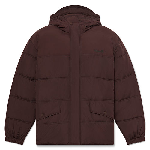 Erkek Bordo DWR Sentetik Şişme Mont