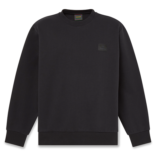 Erkek Siyah Silikon Armalı Bisiklet Yaka Sweatshirt