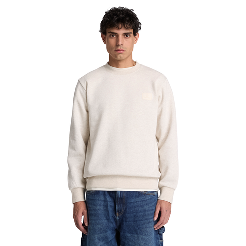 Erkek Bej Silikon Armalı Bisiklet Yaka Sweatshirt