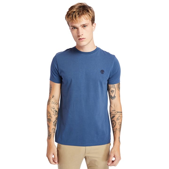 Dunstan River Sıfır Yaka Lacivert Erkek T-Shirt
