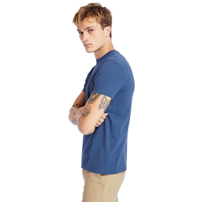 Dunstan River Sıfır Yaka Lacivert Erkek T-Shirt