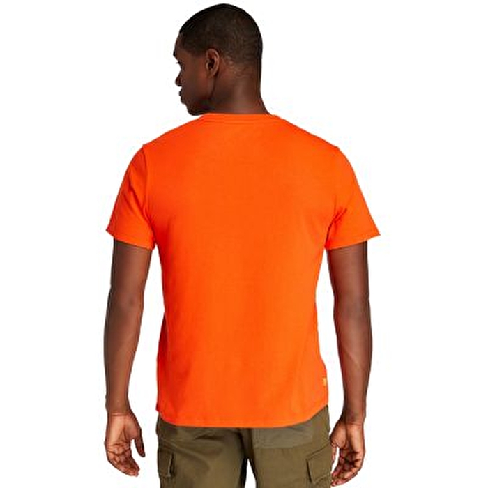 Kennebec River Ağaç Logolu Turuncu Erkek T-shirt
