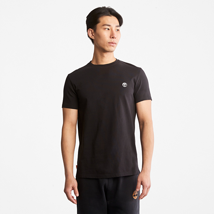 Dunstan River Sıfır Yaka Siyah Erkek T-Shirt