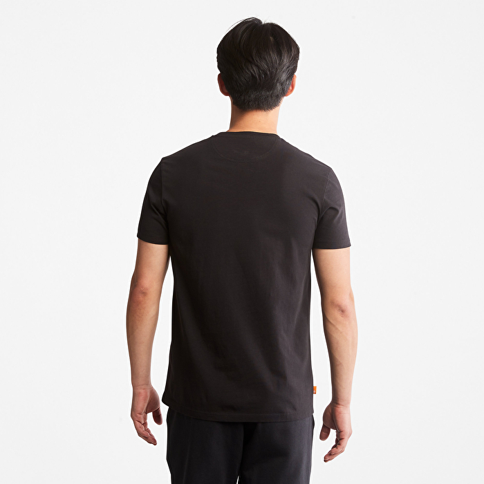 Dunstan River Sıfır Yaka Siyah Erkek T-Shirt