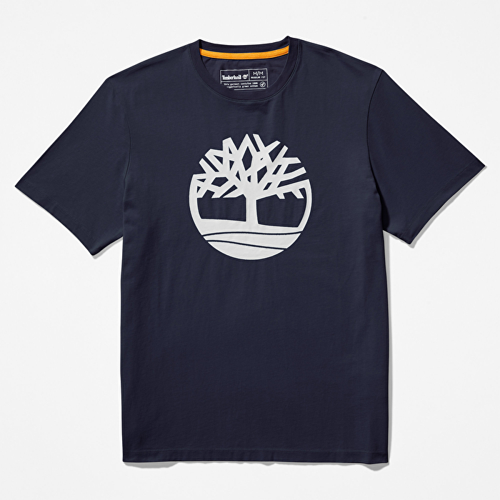 Kennebec River Tree Logo Ağaç Logolu Lacivert Erkek T-Shirt