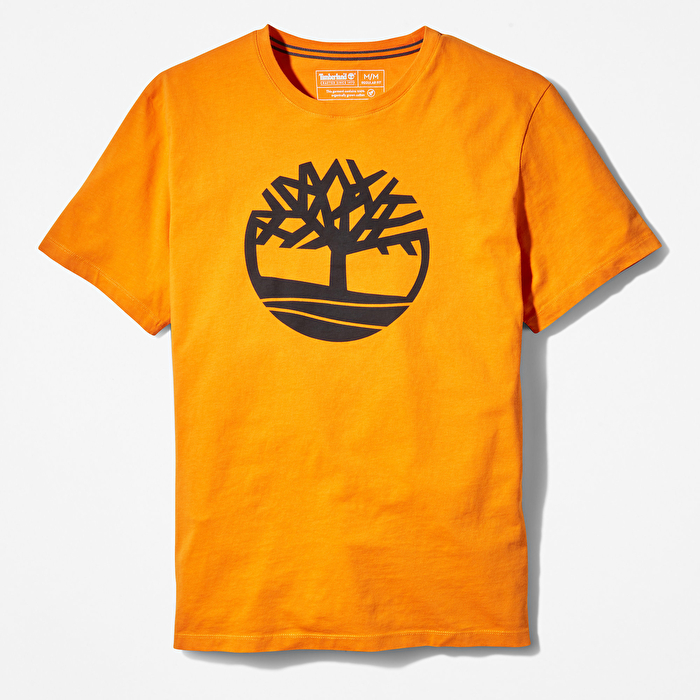 Kennebec River Ağaç Logolu Turuncu Erkek T-shirt