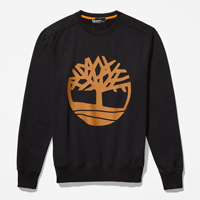 Timberland Ağaç Logolu Bisiklet Yaka Erkek Sweatshirt