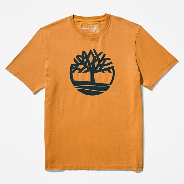 Erkek Kennebec River Ağaç Logolu Turuncu Tişört