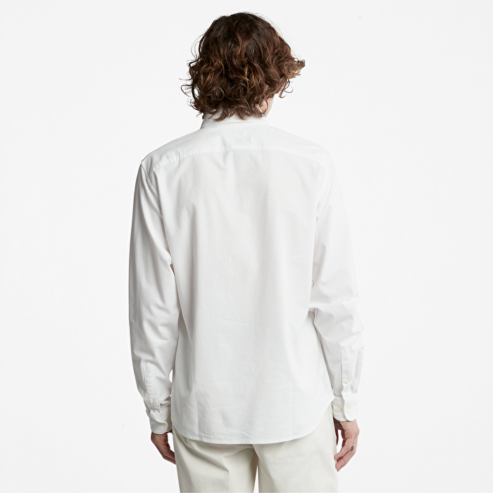 Erkek Pleasant River Uzun Kollu Beyaz Oxford Gömlek